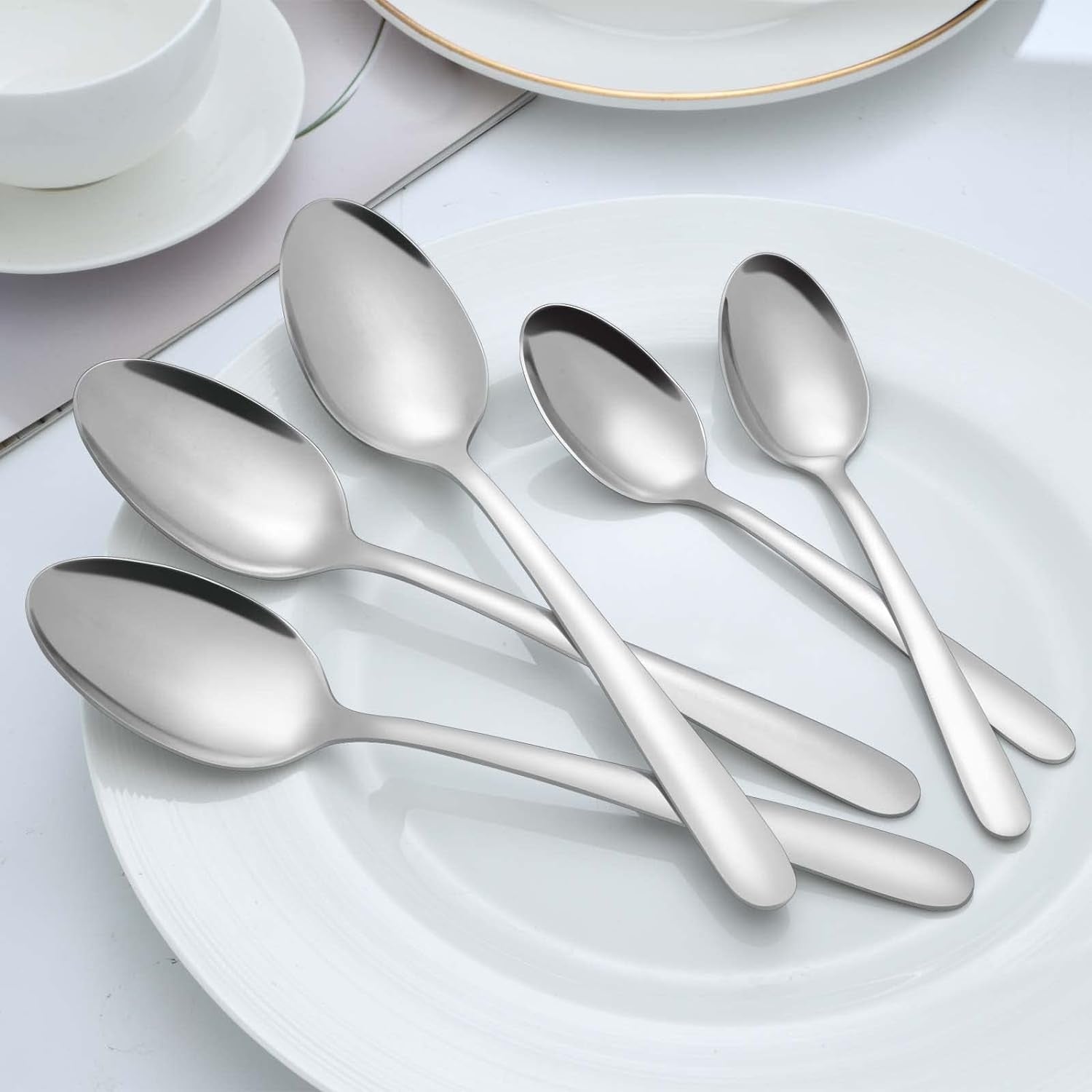Teelöffel Set Kaffeelöffel Set 24 Stück 14,5cm Edelstahl Spülmaschinenfest