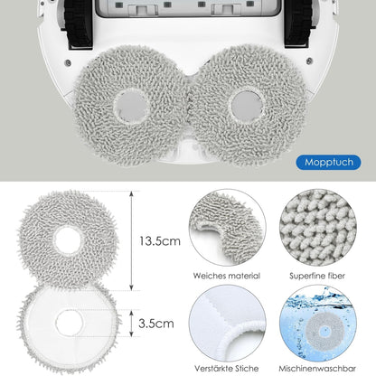 Ecovacs Deebot T20e OMNI T20 OMNI Ersatzteile 6 Staubbeutel 4 Mopps 1 Bürste