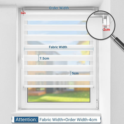 plissee ohne bohren Verdunkelung Doppelrollo Klemmfix 80x120cm Duo