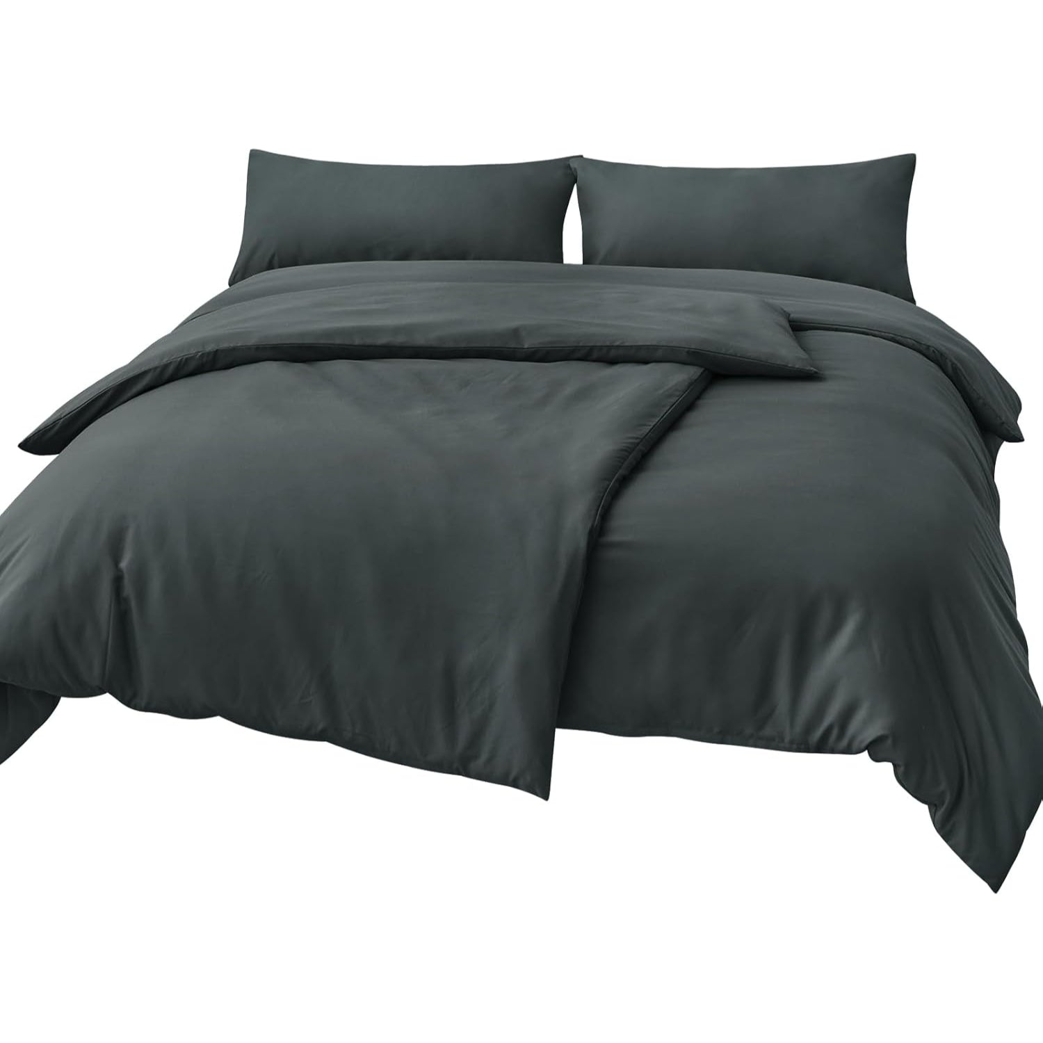 Bettdecke Flauschige Decke Bettwäsche 135x200 4teilig Grau Mikrofaser