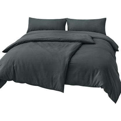 Bettdecke Flauschige Decke Bettwäsche 135x200 4teilig Grau Mikrofaser