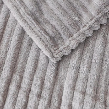 Weiche Kuscheldecke 100x150 cm Graue Decke Sofadecke Flauschige Decke