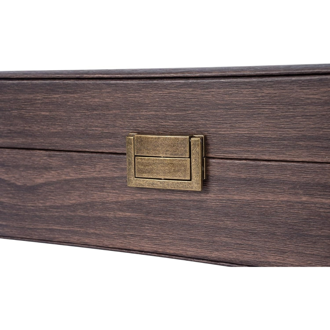 Luxus Uhrenbox aus PU Leder mit Holzmuster Uhrenkasten