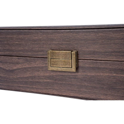 Luxus Uhrenbox aus PU Leder mit Holzmuster Uhrenkasten