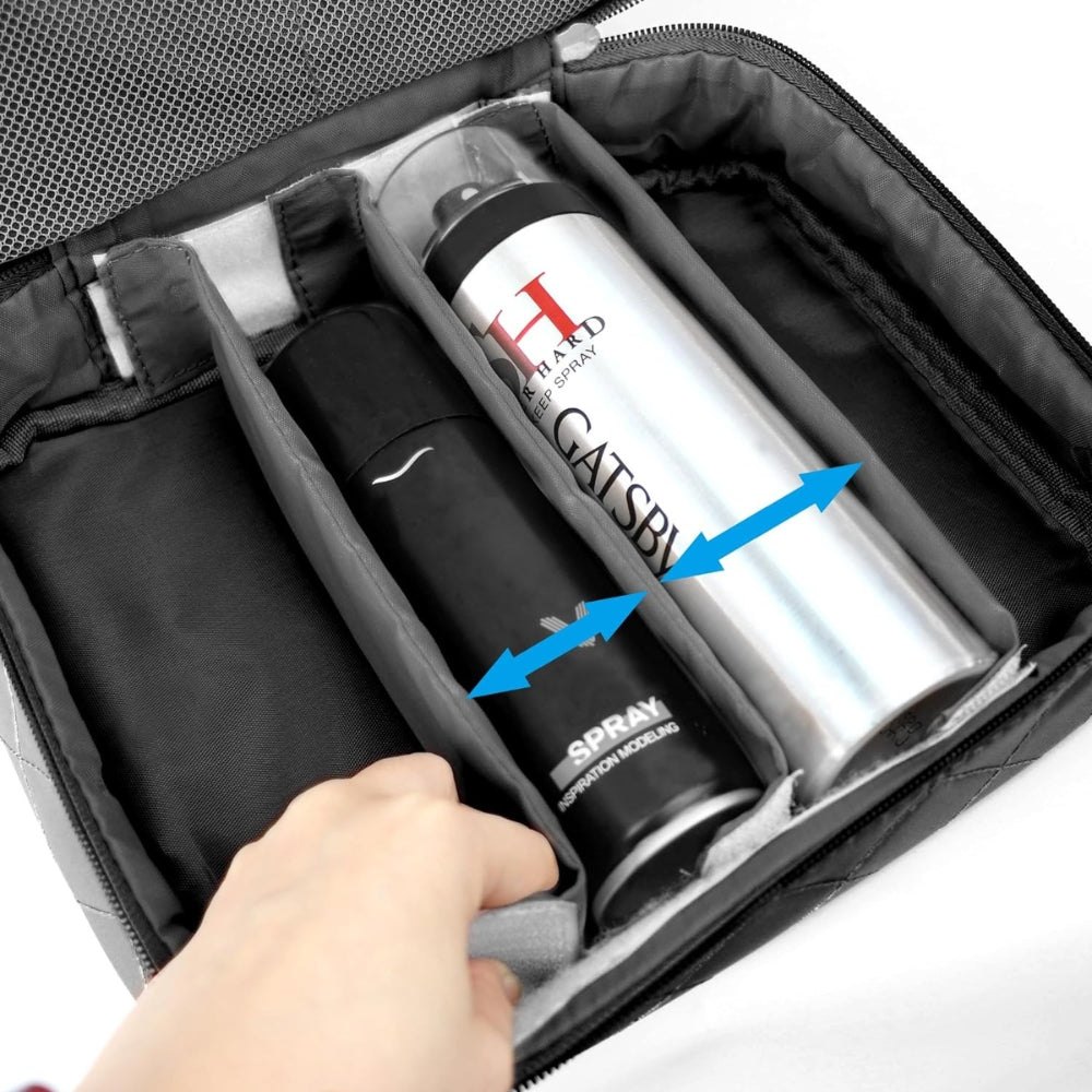 Große Wasserdichte Kosmetiktasche Doppelschicht Unisex