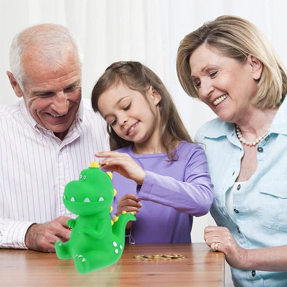 Dinosaurier Sparschwein T-Rex Grün Kinder Geldbank
