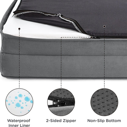 Orthopädisches Hundebett Ergonomisches Hundesofa 106x80 cm waschbar