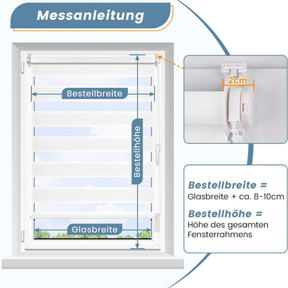 Klemmrollos für Fenster ohne Bohren Plissee Klemmfix 45x170