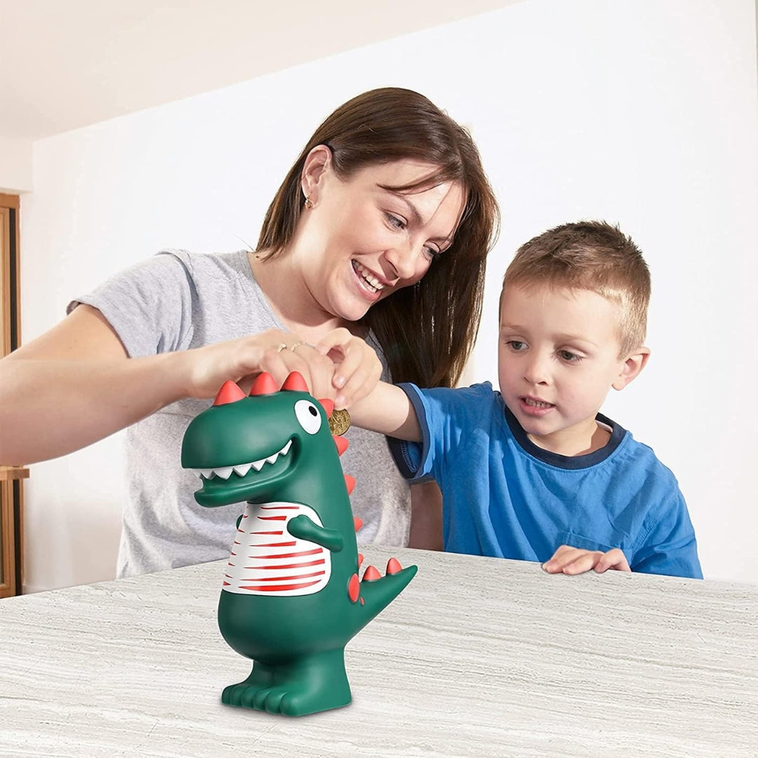 T-Rex Dinosaurier Sparschwein Grün Kinder ab 3 Jahre