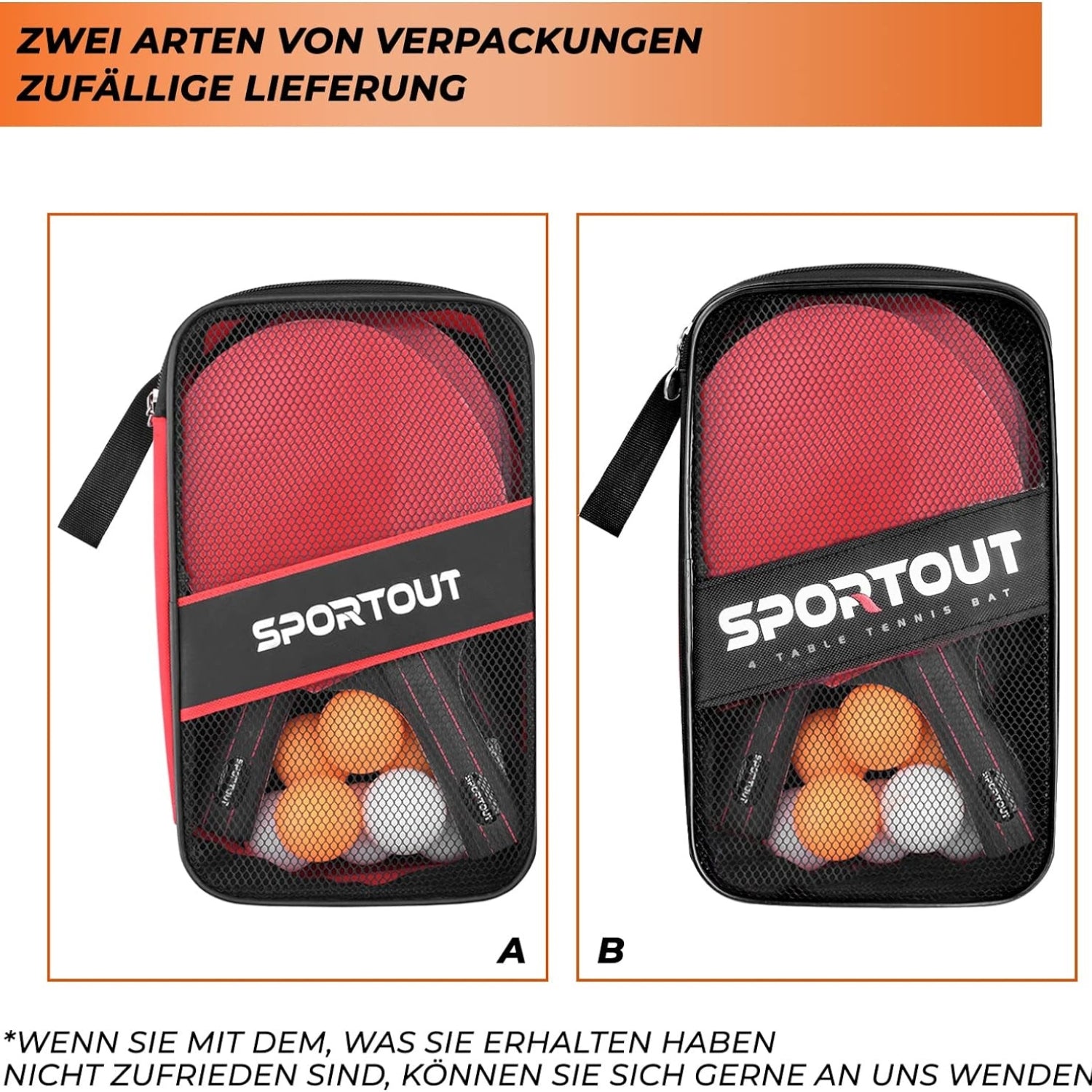 Tischtennisschläger Set Tischtennis Set Schläger Tasche