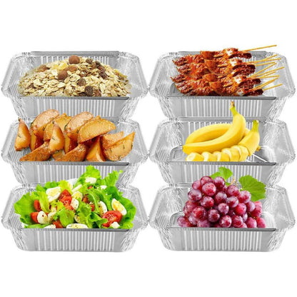 Grill Aluschalen Tropfschalen Grillschale Auflaufform 25 Stück Einweg