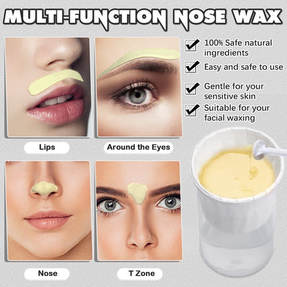 Nose Wax Kit Nasenhaar Wachs Haarentfernung Set 100g 20 Applikatoren