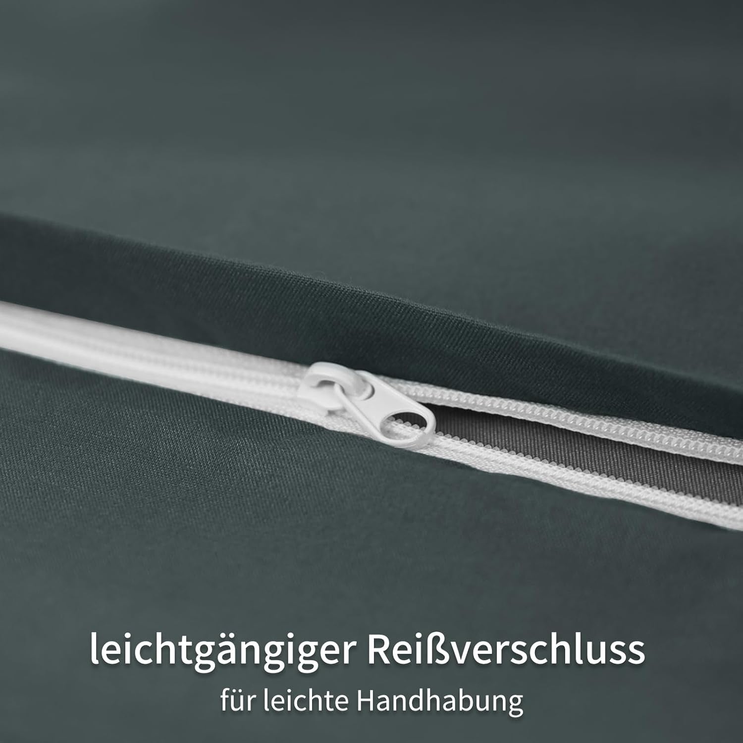 Kissenbezug 40x80 Grau Doppelpack Kopfkissenbezug Mikrofaser