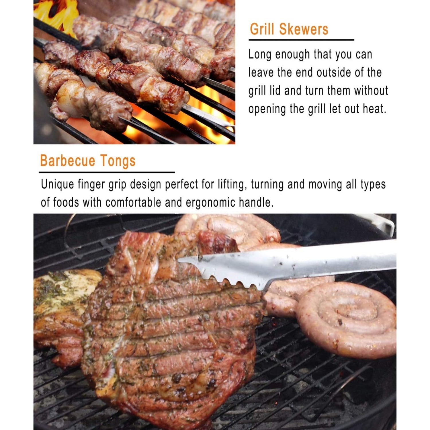 Hochwertiges Grillbesteck Set mit Fleischthermometer 25 tlg mit Koffer