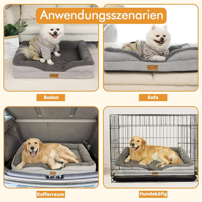 Orthopädisches Hundebett Mittelgroße Hunde Hundekorb Waschbar 91x68cm