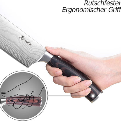 Japanisches Kochmesser 17 cm Nariki Hackmesser Küchenmesser