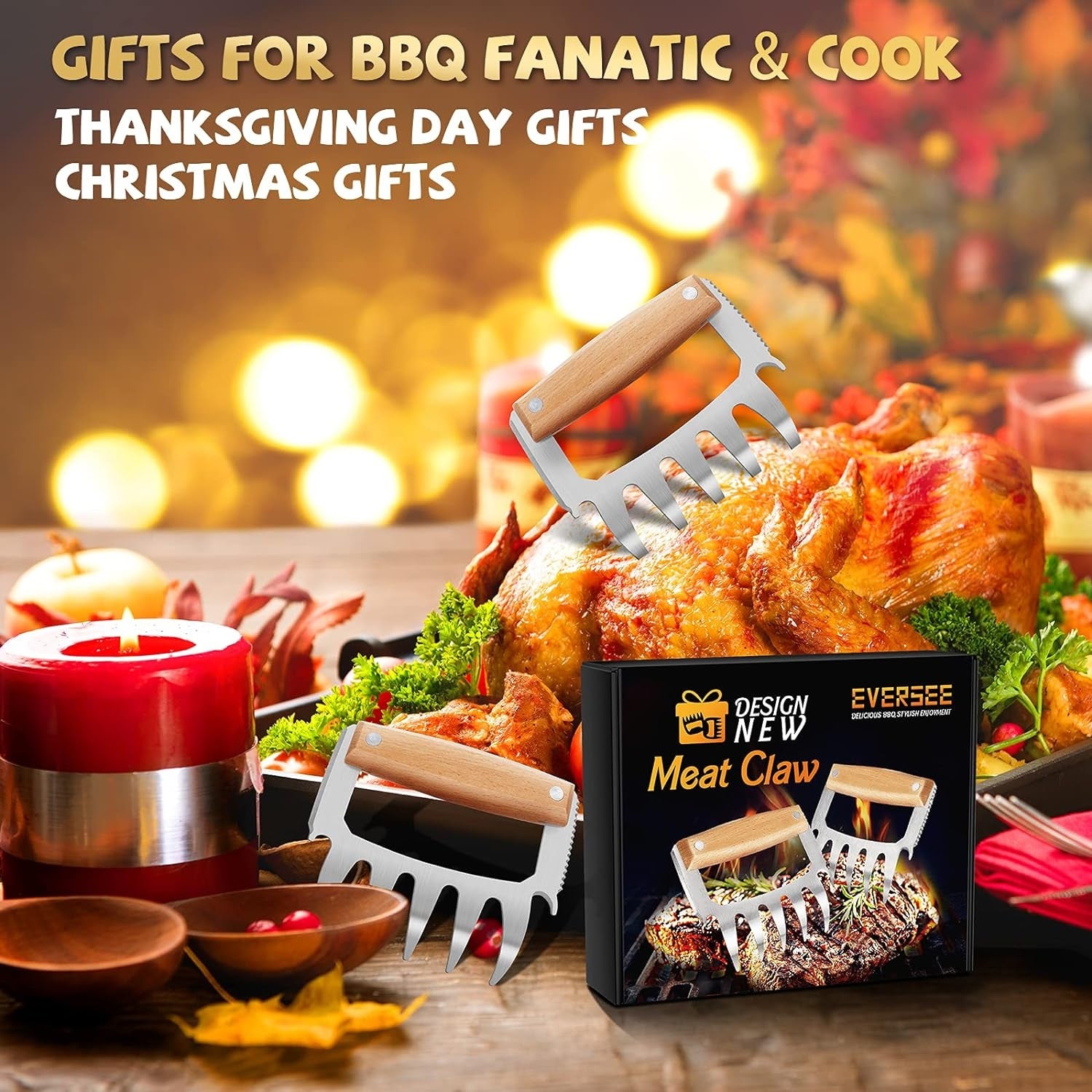 Pulled Pork Krallen Geschenke für Männer Grill Zubehör Fleischkrallen
