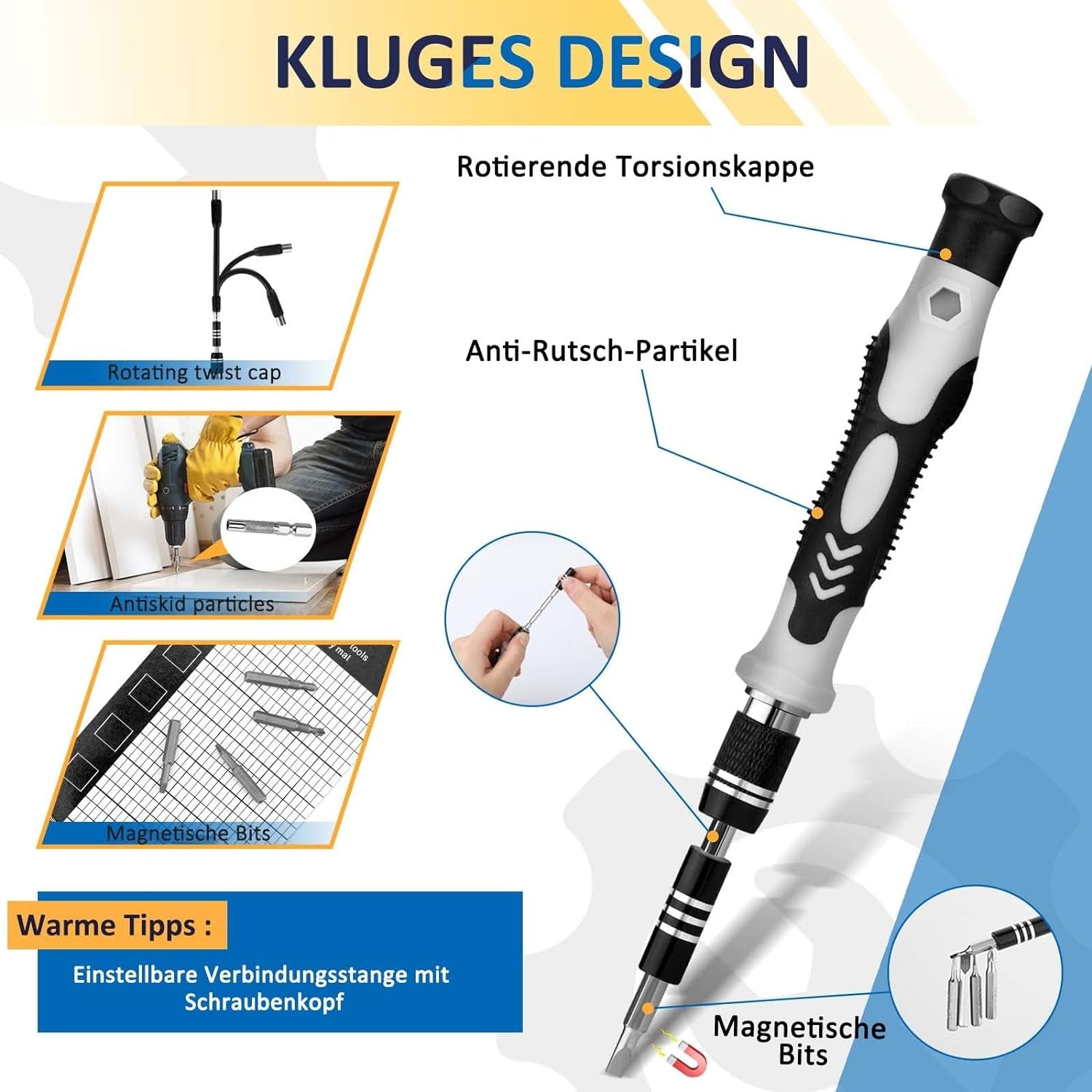 Feinmechaniker Werkzeug Set 138 in 1 Schraubendreher Magnetisch