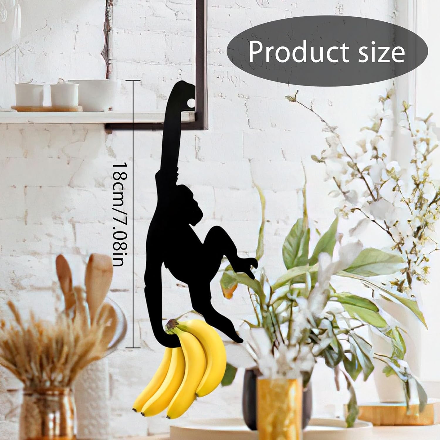 Bananenhalter Affe Witzig Küchen Gadget Obsthalter Frische Dekoration Geschenk