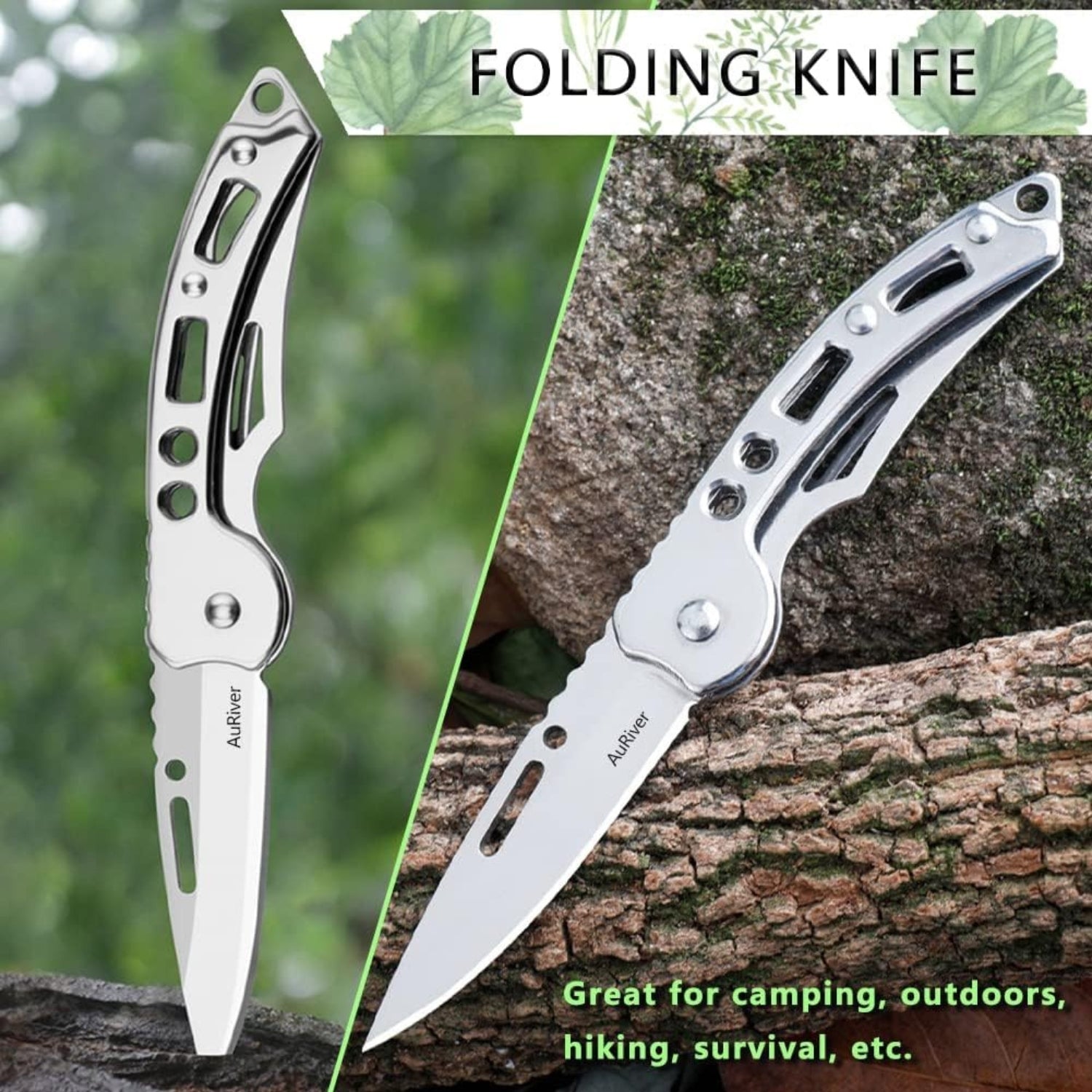 Günstiges Taschenmesser 4 Stück Klein Klappmesser Mini Silber
