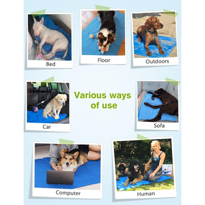 Kühlmatte Hund 90x50cm Kühl Hundedecke kühlmatte katze