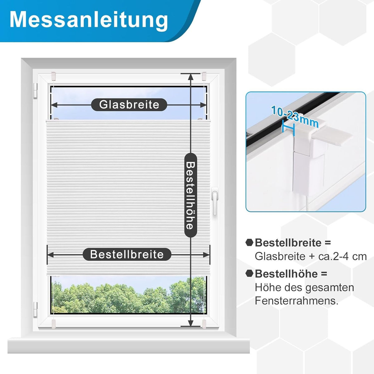 plissee ohne bohren Verdunkelung Thermo Sonnenschutz 90x120cm Klemmfix