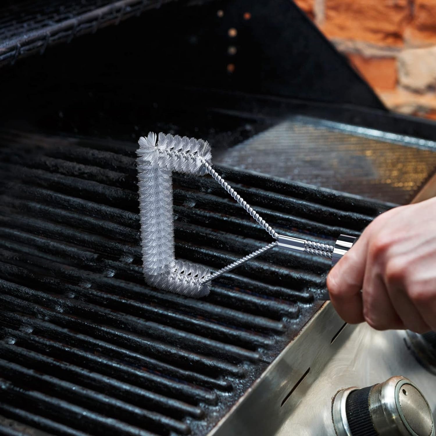 Grillbürste 31.5cm Extra Dicke Borsten Langer Griff grillzubehör