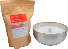 Schwabenfire Outdoor Kerze mit Dauerdocht in Edelstahl Schale Wachsfresser