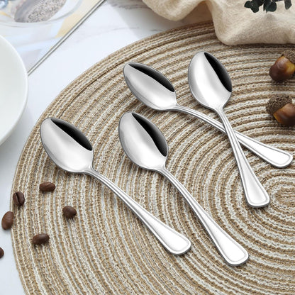 Teelöffel Set 24 Stück Edelstahl Kaffeelöffel 13,7cm Kleine Löffel für Haushalte
