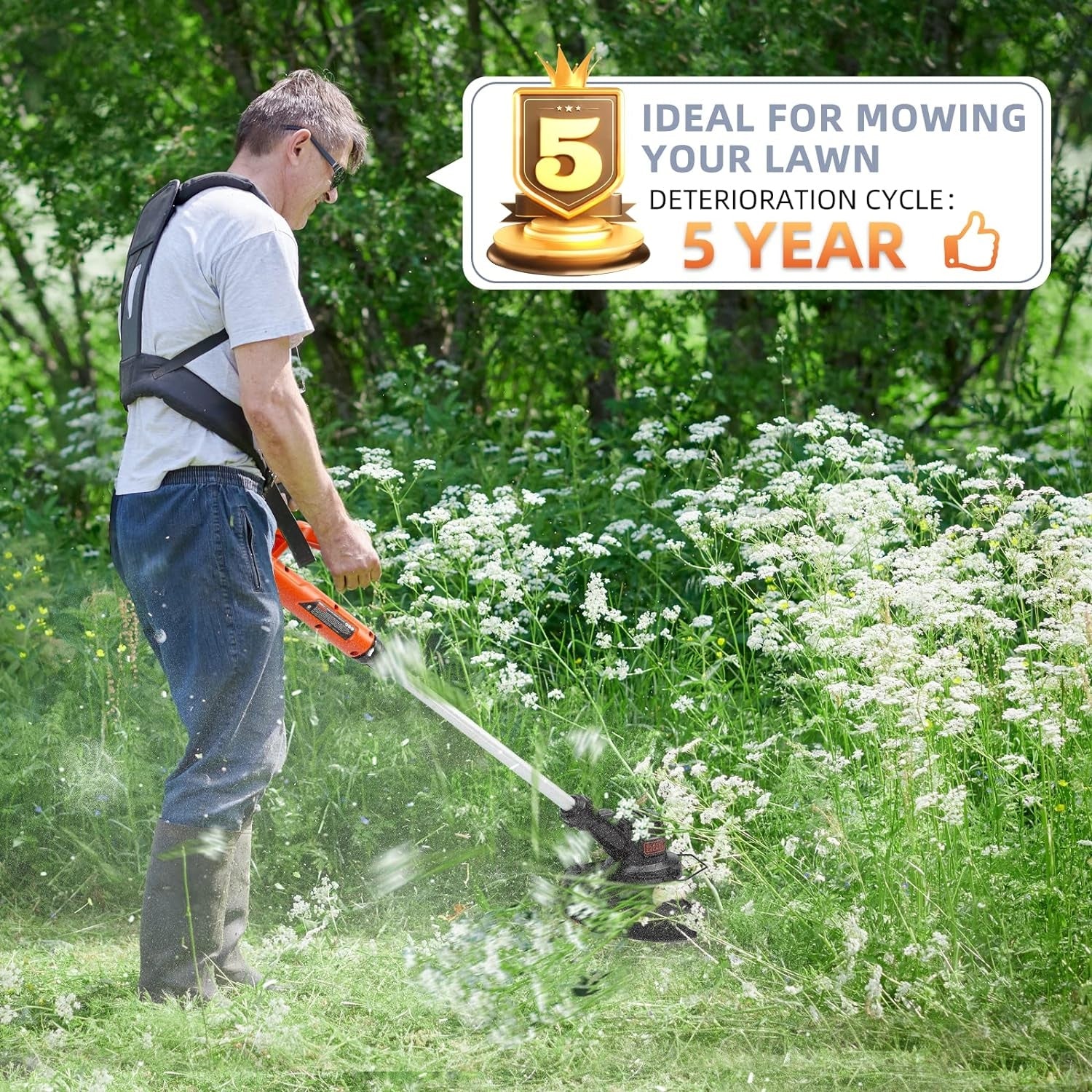 Rasentrimmer Spule kompatibel mit Black Decker 1 65mm 9m 8 Stück Ersatzspulen