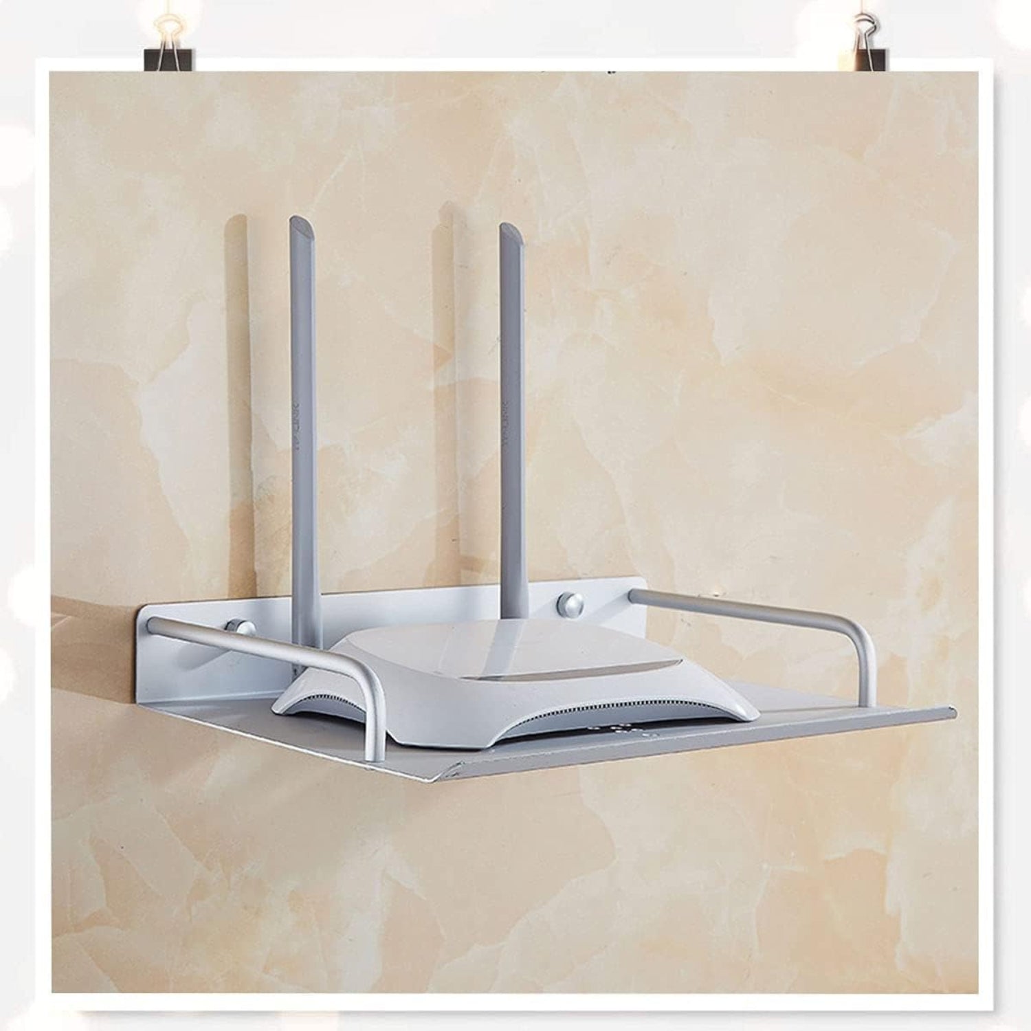 Wandhalterung Router Tablett Repeater Rack Wandmontiertes Ablagefach Aluminium