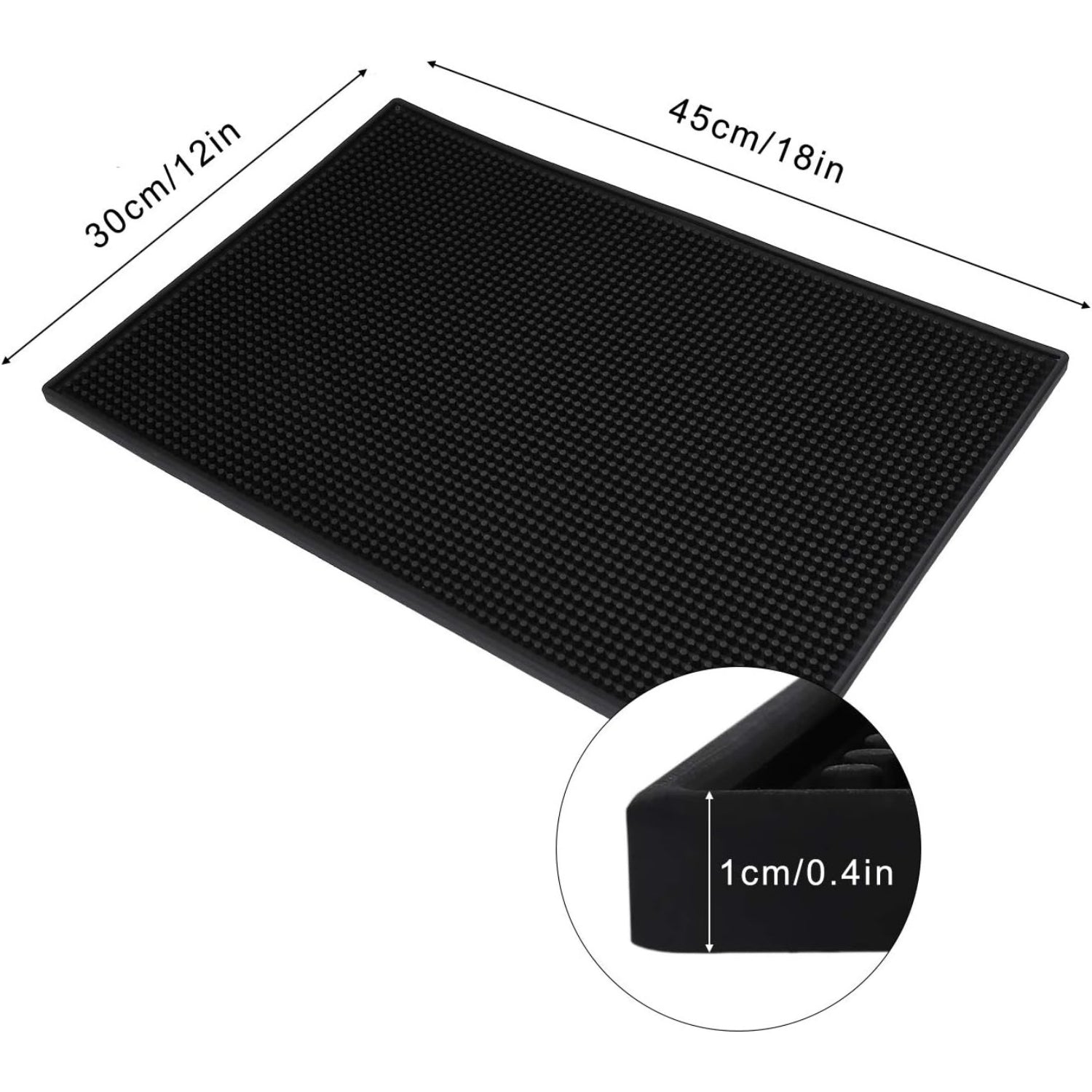 XL Barmatte Hochleistungs Silikon Bar Service Mat für Küche Café 30x45cm