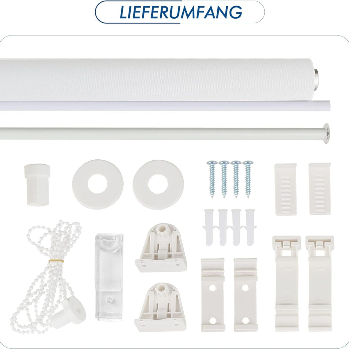Klemmrollos Doppelrollo Rollos für Fenster ohne Bohren zum Bohren Weiß 80x130cm