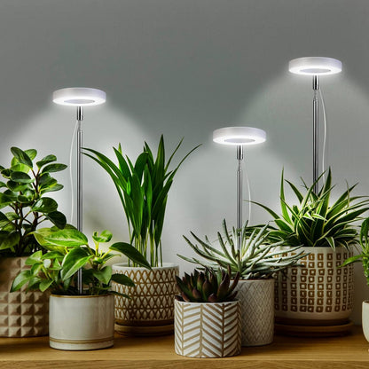 2 Stück Pflanzenlampe LED Grow Lampe Vollspektrum für Zimmerpflanzen Timer