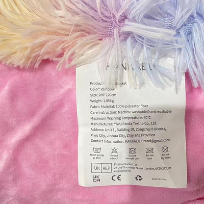 Kuscheldecke Flauschig 200x220cm Sherpa Sofadecke Kuscheldecke Mädchen Kind