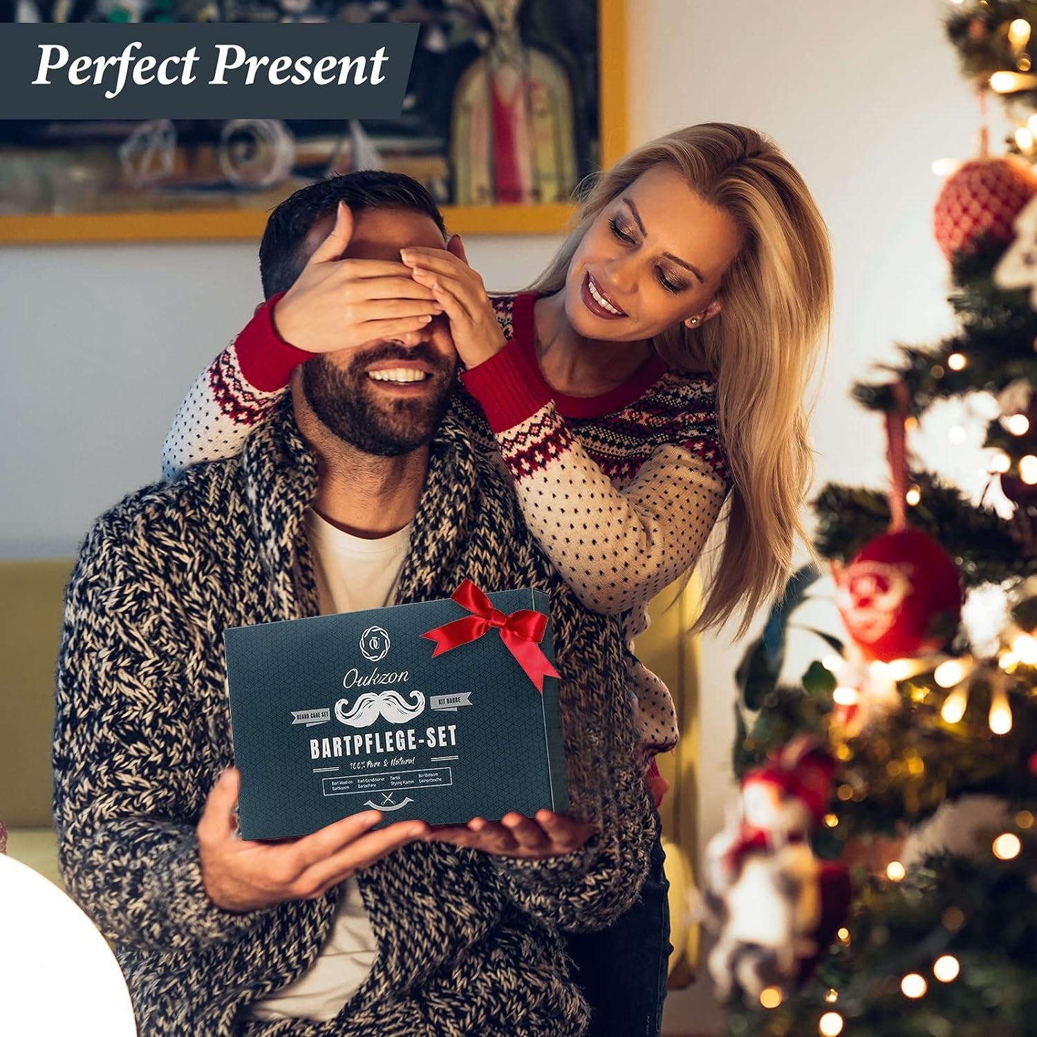Bartpflege Set als Geburtstagsgeschenk für Männer 10 Teile inkl Shampoo Öl Balsam Valentinstag Geschenke für Ihn Bartpflegekit für Männer