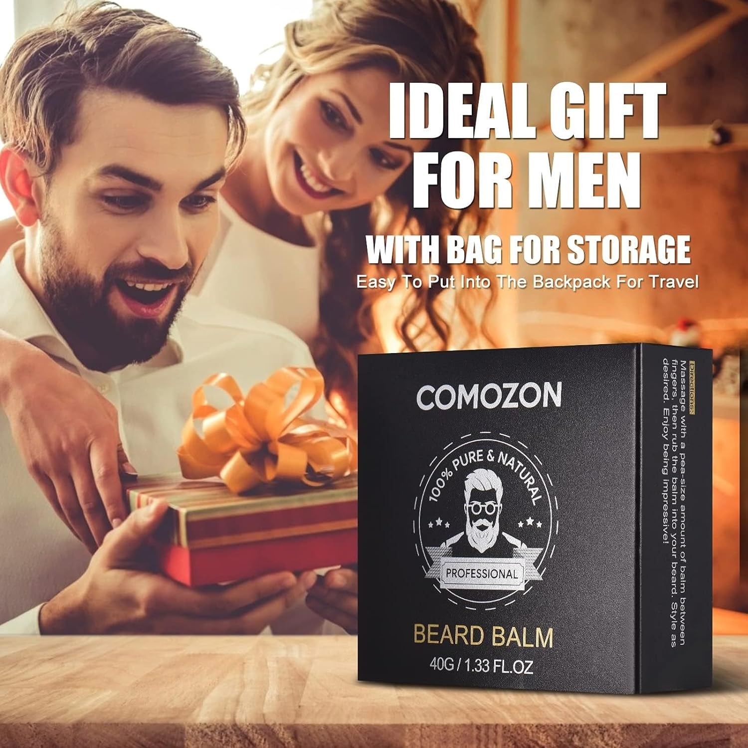 Hochwertiges Bartpflege Set für Männer Geschenke für Männer All-in-One mit Bartöl Shampoo Bartbalsam Bürste Kamm Schere geburtstagsgeschenk für männer