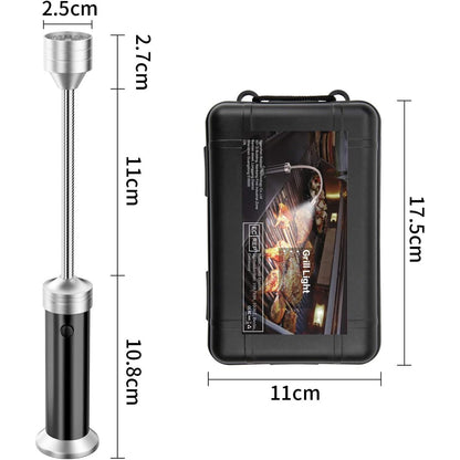 BBQ Licht Set Magnetische Grilllampe 360 Grad Drehbar Grill Zubehör 2 Stück