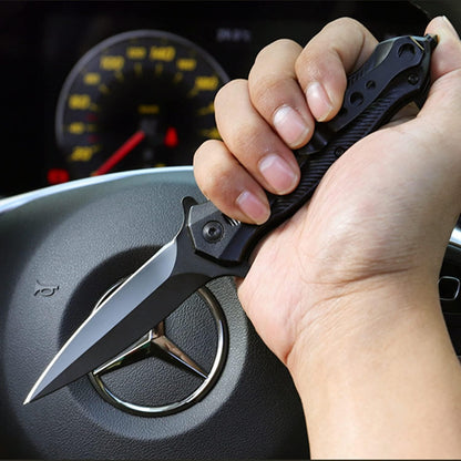 Schwarzes Klappmesser Taschenmesser mit Clip Einhandmesser Outdoor Messer EDC