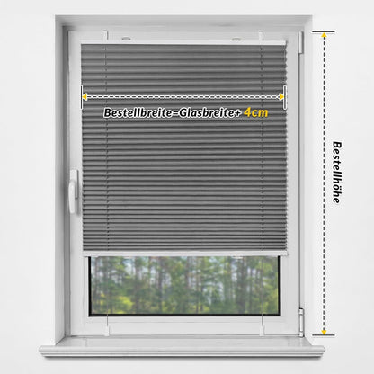 plissee klemmfix ohne bohren jalousien fenster Plissee verdunkelung 100x140cm