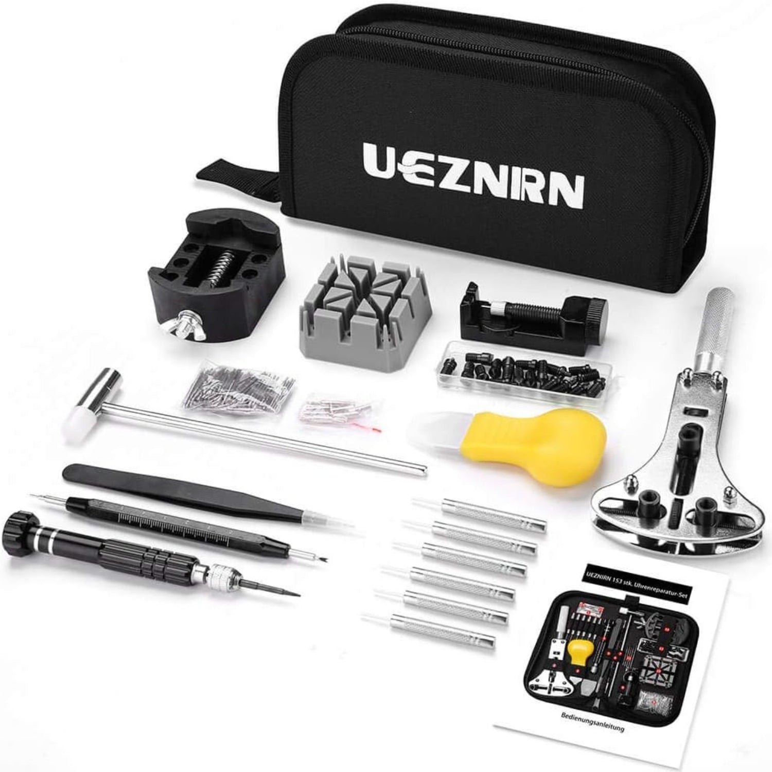 Uhrmacherwerkzeug Set 153 tlg Uhrenwerkzeug Profi Größer Einstellbar
