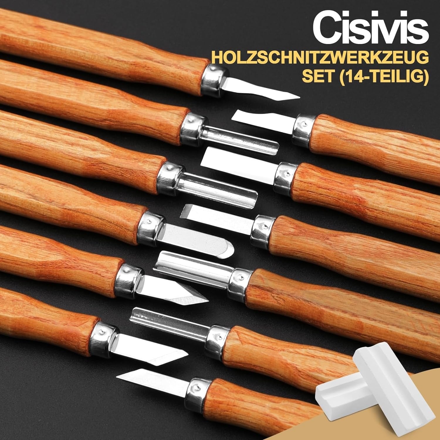 Holzschnitzwerkzeug Set Schnitzwerkzeug Schnitzset 12PCS Schnitzmesser