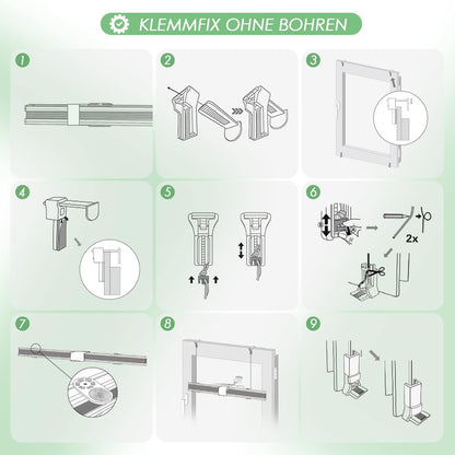 jalousien fenster ohne bohre plissee klemmfix Plissee Faltrollo 110x120cm