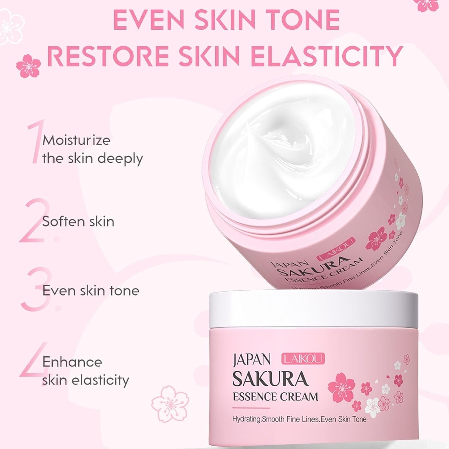 Sakura Geschenke Set für Teenager und Frauen korean skincare Hautpflege Set Gesichtspflege 4-teilig Perfektes Geschenkset für Hautpflege