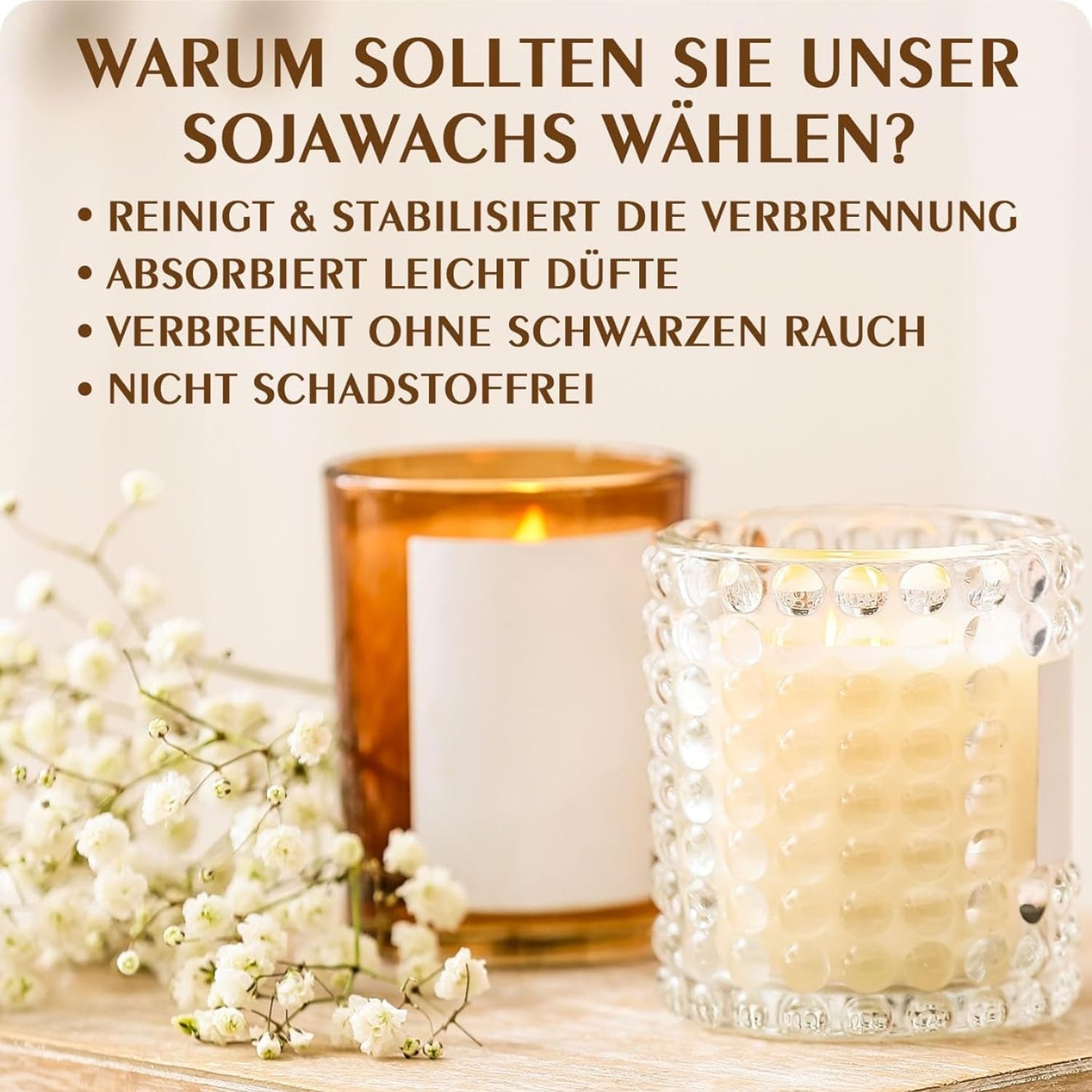 100% Natürlich Sojawachs für Kerzen kerzenwachs zum gießen 10kg Bio Qualität