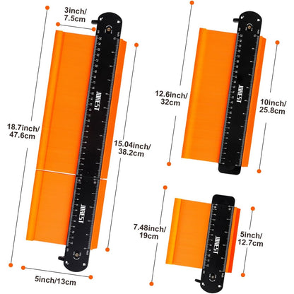 Anschließbare Konturenlehre Konturenlehr Groß Feststell Konturschablone Contour Gauge Laminat Schablone Kontur Vervielfältigungslehre