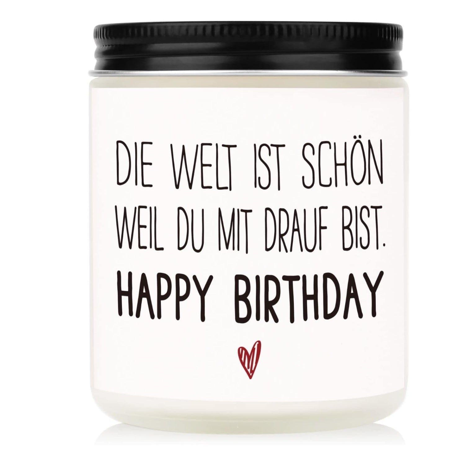 Duftkerze Geburtstagsgeschenk für Freundin mit Spruch aus 100% Sojawachs 198g, Lange Brenndauer Geschenke für Frauen Kerzen Geschenke für Freundin