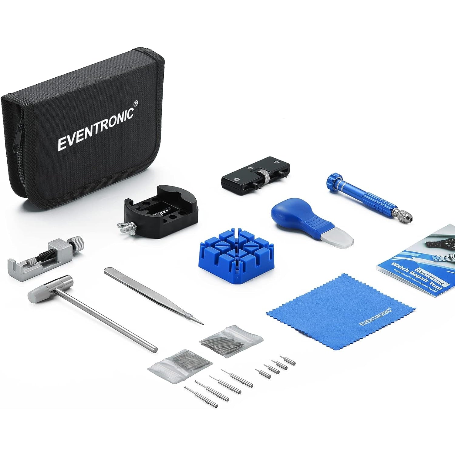 Uhrmacherwerkzeug Set Uhrenwerkzeug Batteriewechsel Uhren Werkzeuge Set Uhr Reparatur Werkzeug mit Uhrenöffner Federstegwerkzeug und Schraubendreher