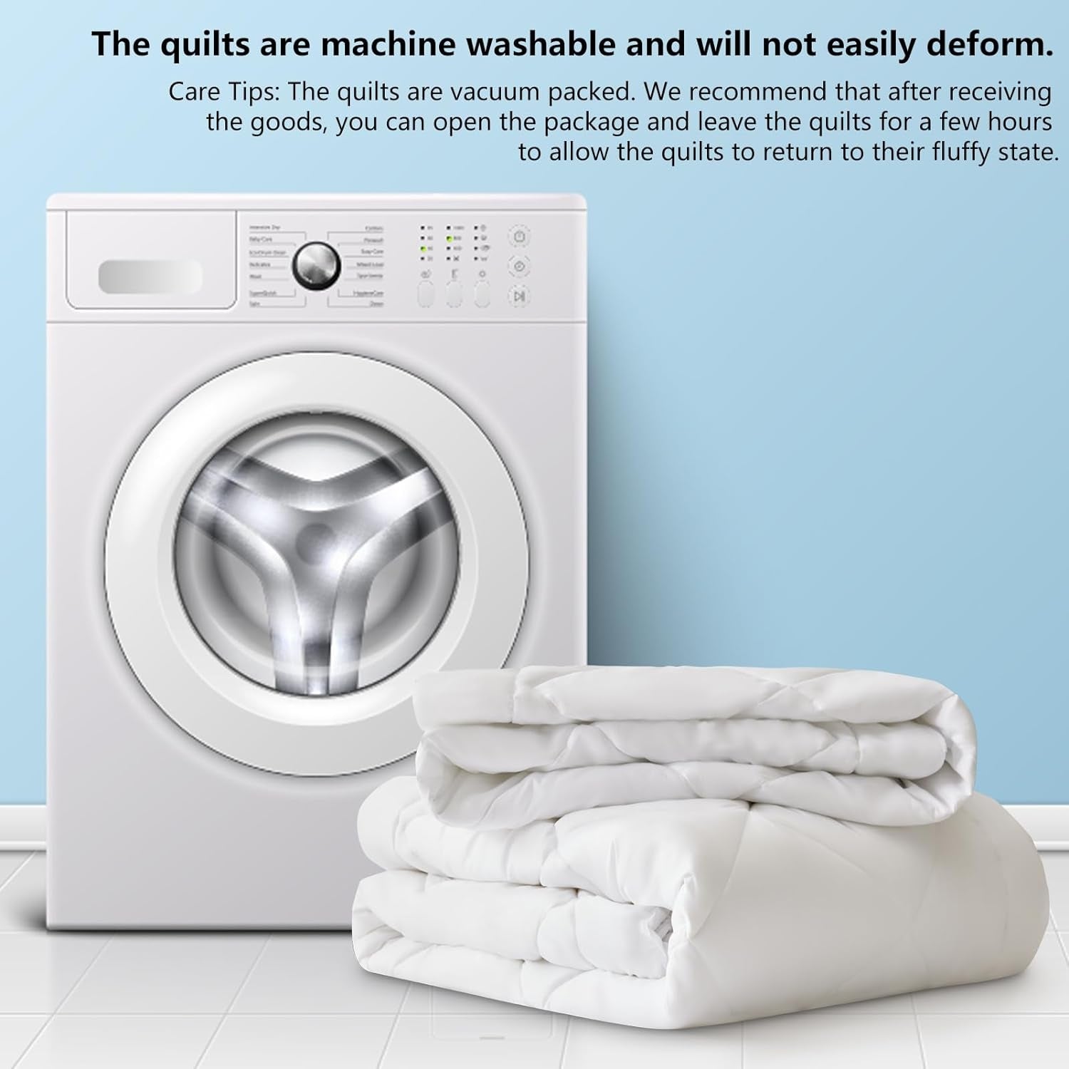 Bettdecke 135x200 4 Jahreszeiten 2 teilig Flauschige Decke Steppdecke 300gsm Ganzjahresdecke + 150gsm Sommerdecke 8 Druckknöpfe OEKO TEX zertifiziert