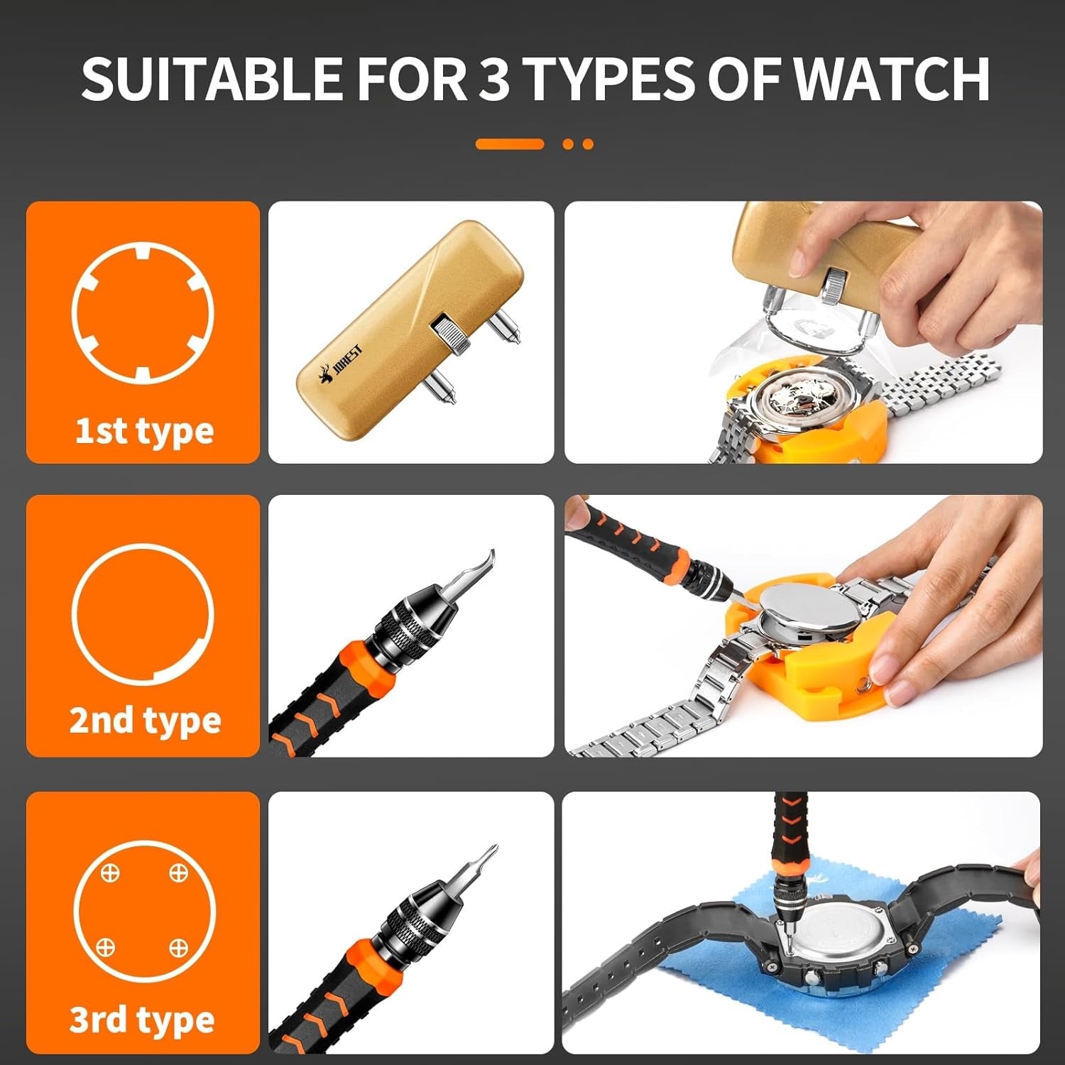 Uhrenarmband Werkzeug Reparatur Set Uhrenwerkzeuge Uhr Batteriewechsel Uhrenarmband Kürzen Werkzeug Uhrmacherwerkzeug Stiftausdruck Schraubendreh